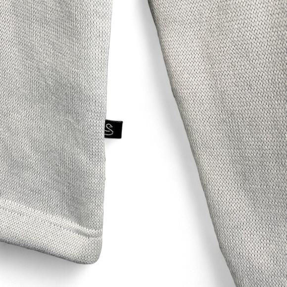 Swannies NWT Retro FOXX Fleece Pullover Men's Small Golf Sweater Snaps Gray Teal - Picture 4 of 8